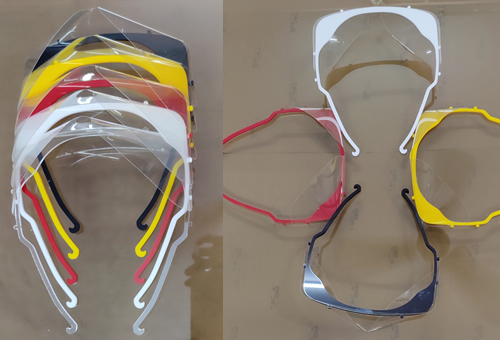 Medical Face Shield Frame and glasses