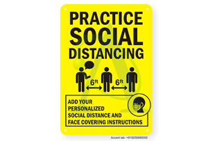 Practice Social Distancing - Face Covering Or Mask Is Required For All Visitors When Entering