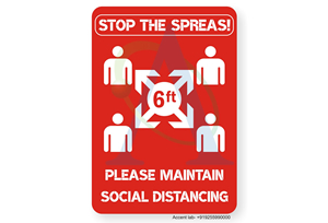 Stop The Spread Please Maintain Social Distancing