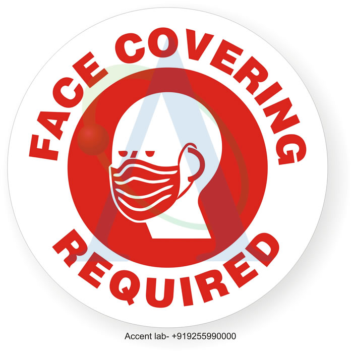 Face Covering Required Pack of 10