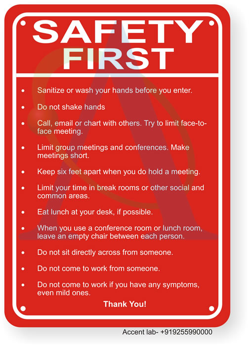 Sanitize Or Wash Your Hands Before You Enter. Do Not Hand Shake. Keep Six Feet Apart